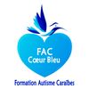 Logo of the association Formation Autisme Caraïbes Coeur Bleu